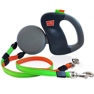 WIGZI (2) Two Dog Reflective Retractable Pet Leash