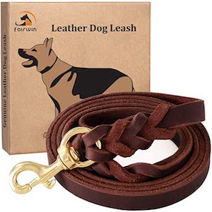 Fairwin Leather Large Dog Leash