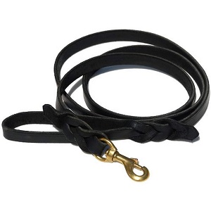 Signature K9 Braided Leather Leash