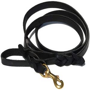 Signature K9 Braided Leather Leash