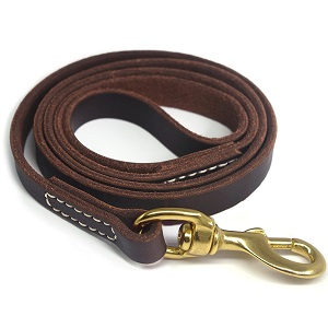 YOGADOG Genuine Leather Dog Training Leash