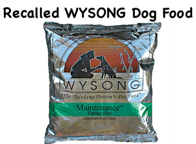 Wysong Dog Food Recall